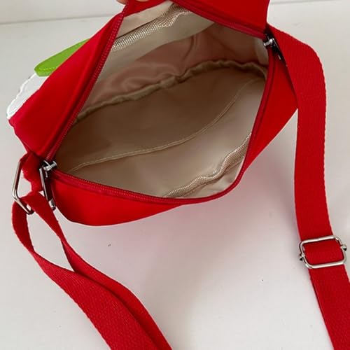 Cute Apples Shaped Crossbody Bag for Women Girls, Cartoon Fruit Shape Shoulder Bag Novelty Handbag Purse for Daily Use4