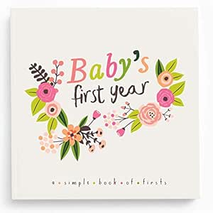 Lucy Darling Little Artist Baby Memory Book – First 5 Years Journal & Photo Album for Baby Girl, Unique Keepsake, Milestone Book, Memory Book for New Parents