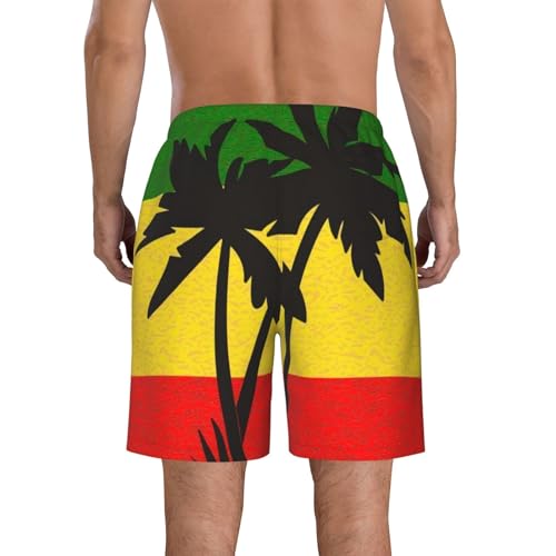 Jamaican Flag Men's Quick Dry Swim Trunks Beach Board Shorts Swimming Swimwear3