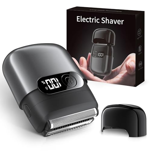 Image of Electric Razor for Men, Foil Shaver and Beard Trimmer | For Dry And Wet,Battery LED Display Fast Charge With Long Battery Life, IPX7 Waterproof Portable Travel Shaver(Silver Brown)