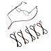 Opopark 5 Piezas de Cadena de Gafas de Cuerda de Cuero,Cuerda de Gafas Antideslizante,Cuerda de Montura de Gafas Clásicas,para Los Deportes y Actividades al Aire Libre