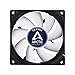 ARCTIC F8 PWM - 80 mm PWM Case Fan, PWM-Signal regulates Fan Speed, Very quiet motor, Computer, Fan Speed: 300-2000 RPM - Black/White