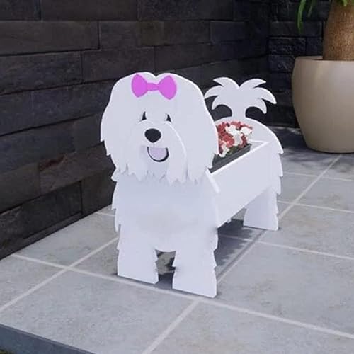 Support pour bonsaï Coton de Tulear idée cadeau originale pour amoureux de jardinage