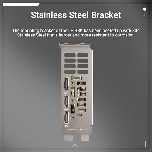 ASUS GeForce RTX 5060 LP BRK GDDR7 OC Edition Carte Graphique de Jeu Faible Profil (NVIDIA Blackwell Architecture FP4 et DLSS 4, PCIe 5.0, 2 x HDMI 2.1, 1 x DisplayPort 2.1a, RTX5060-O8G-LP-BRK)