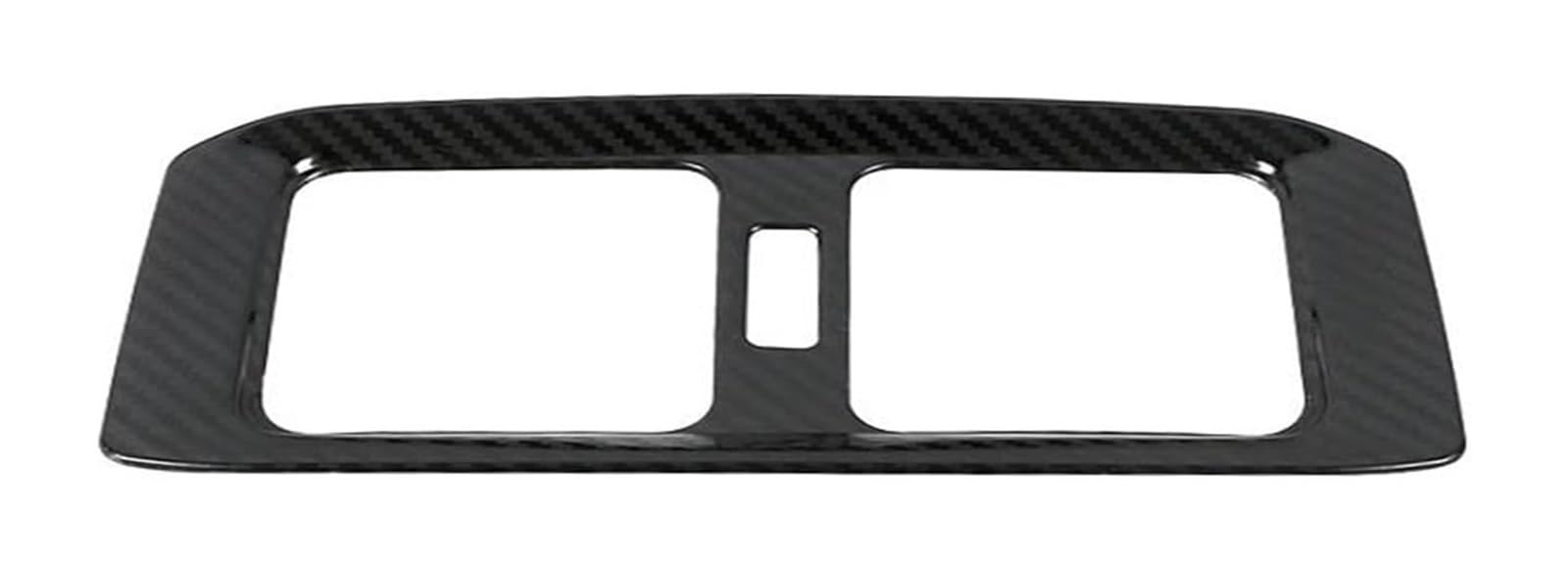 Rorll Carbon Fiber Warm Air Outlet For Toyota Rav4 Xa50 Hybrid 2019 2020 2021 2022 2023 2024 Car Stainless Rear Air Conditioning Vent Outlet Cover(Carbon Fiber)