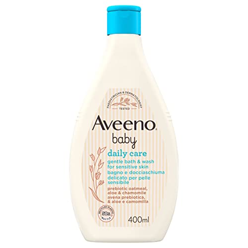 Aveeno Baby Daily Care Bagno E Doccia Schiuma Delicato Per Bambini, 400 ml