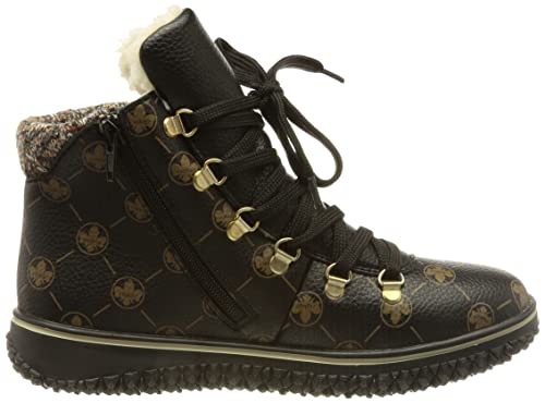 Rieker Z4235, Stivali alla Moda Donna, Schwarz, 39...