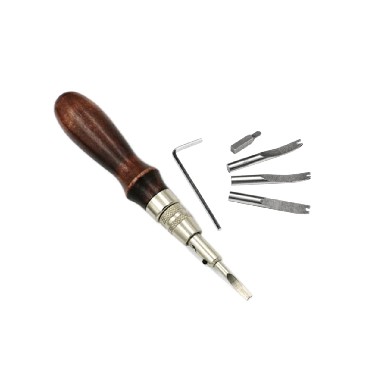 SHINEOFI 21pezzi Attrezzi Per Lavorazione Della Pelle Kit Professionale Con Smussatore e Scanalatore Per Cucitura Cuoio Per Borse Portafogli e Accessori Artigianali
