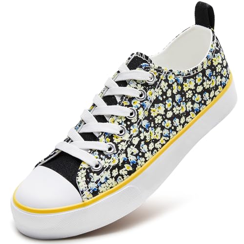 Image of ZGR Women's Canvas Low Top Sneaker Lace-up Classic Casual Shoes for Women