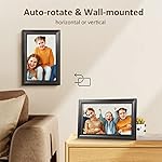 10.1 Inch WiFi Digital Picture Frame, 1280x800HD IPS Touch Screen Digital Photo Frame Electronic,16GB Memory, Auto-Rotate, Wall Mountable, Share Photos/Videos Instantly via Uhale App from Anywhere - Image 4