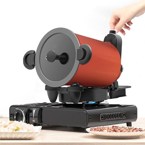 JYHHGDS Máquina de Cocina Inteligente | Procesador de Alimentos Comercial | Olla agitadora con Calentamiento Giratorio de 360° | Máquina automática para Preparar arroz Frito, para Uso doméstico