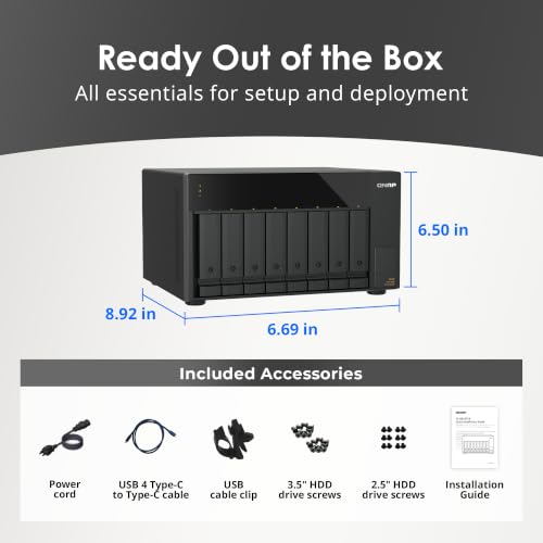 Image of QNAP TL-D810TC4-US 8-Bay Desktop DAS /JBOD Storage Expansion Enclosure