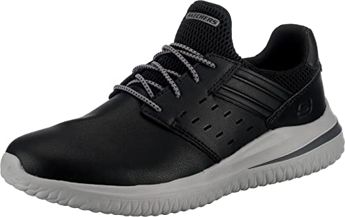 Skechers Delson 3.0 Ezra, Sneakers Hombre, Black, 44 EU