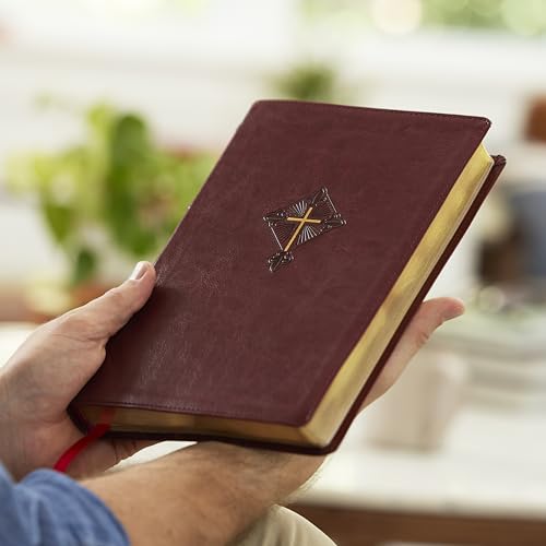 Image of Holy Bible: Revised Standard Version, Second Catholic Edition, Crimson, Leathersoft, Thinline, Large Print Catholic Bible, Comfort Print, Maps, 1 Ribbon Marker
