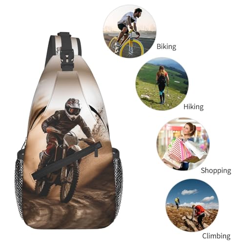 Sling Backpack Crossbody Sling Bag Motocross Chest Bag Daypack miniatura 5
