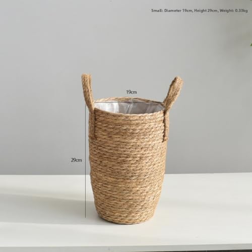 Maceta rústica de fibra vegetal para decoración de oficina y salón 3
