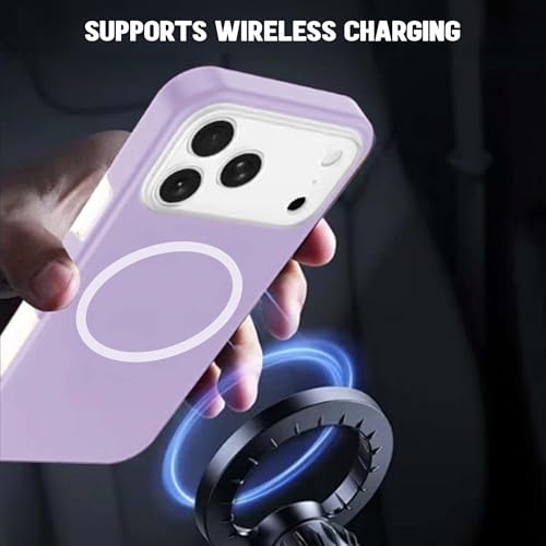 Image of Kratos Soft Silicone Case Cover Compatible with iPhone 17 Pro Max - Everyday Comfort Protection, Wireless Magnetic Charging Case with Raised Edge Camera & Screen Protection, Shock-Resistant Design