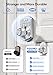 TEEHO Keyless Entry Keypad Door Lock with Handle, Electronic Digital Smart Locks for Front Door, Easy to Install Keypad Deadbolt with Code for Bedroom, Anti-Peeping Password - Nickel