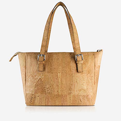 Image of Corkor Cork Purse Vegan Handbag for Women | Cruelty Free Satchel Non Leather | Roomy Bag