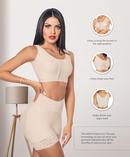 Forma Tu Cuerpo Post Op Bra, Wide Straps, Post Surgical Bras Post Surgery After Breast Augmentation, Mastectomy Bras Recovery4