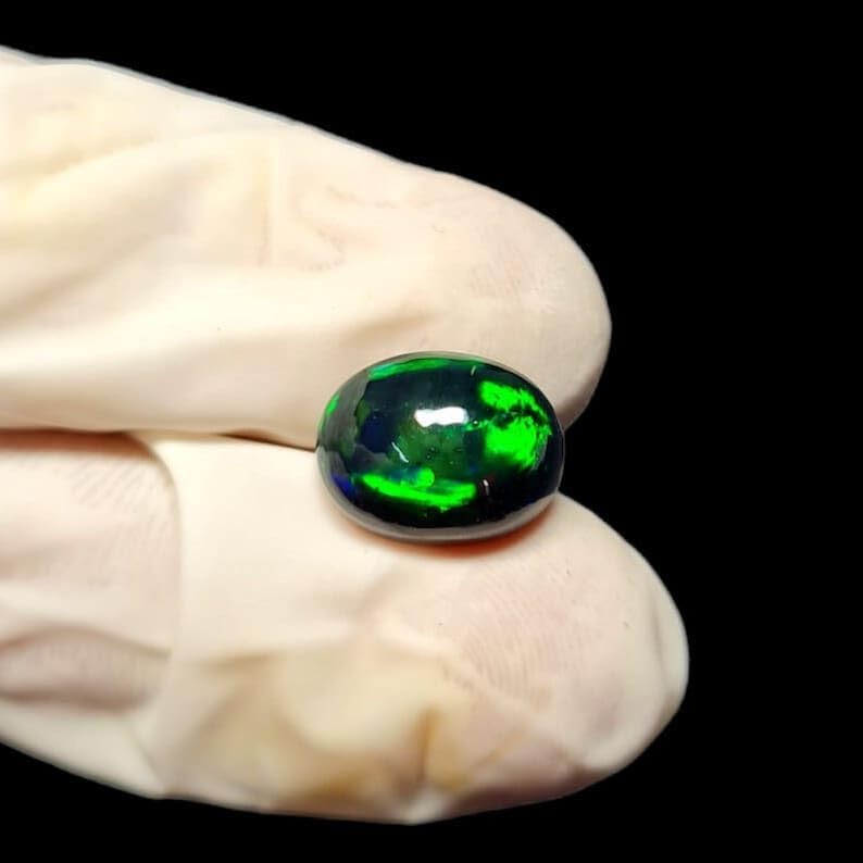 9x11 MM Black Opal Cabochon AAA Quality Black Opal OVAL Cabochon Ethiopian Opal Cabochon Natural welo opal multi fire opal loose Gemstone For Jewelry Making