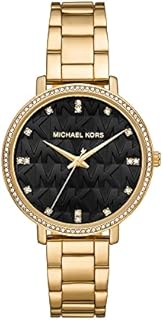 Michael Kors Damen Quarz 3 Zeiger Uhr mit Armband PYPER MK4593
