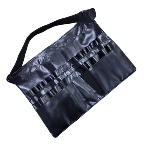 Anneome メイクブラシ収納バッグ 耐久性素材 多機能化粧筆ポーチ プロ用メイクツール整理用 ウエストバッグ 調節可能ベルト付き プレゼント