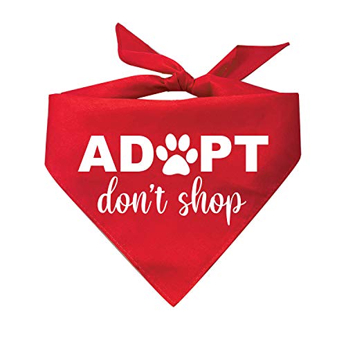 Adopt Don’t Shop Printed Dog Bandana (Assorted Colors)