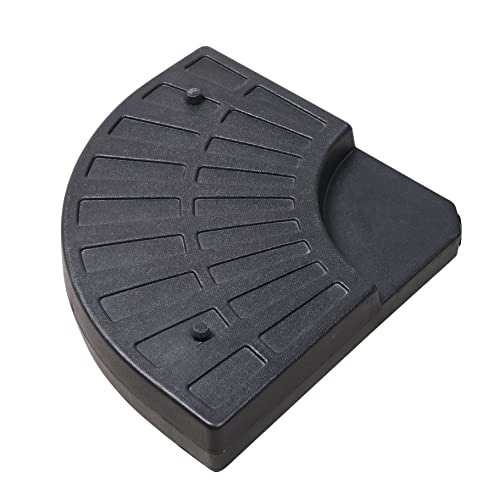 METRO Professional Lest de Parasol, béton/Plastique, 65 x 49 x 8,5 cm, avec poignée, 30 kg, Noir