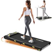 FreepiFitness Walking Pad with Incline,2.5HP Low Noise Under Desk Treadmill, Walking Pad with Remote Control, Portable Treadmill with 140 KG Capacity for Home Office