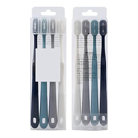 Zahnbürste Set - 8er-Pack Ultra Soft Handzahnbürste für Erwachsene mit super weichen CUREN Borsten Cover