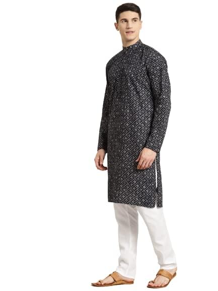 Image of SOJANYA (Since 1958, Men's Silk Blend Grey Kurta Pyjama & Silk Blend Jacket Combo