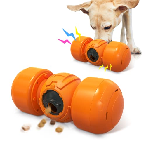 Libbepet Treat Dispensing Dog Toys, Indestructible Dog Puzzle Toys For Boredom And Stimulating, Interactive Squeaky Toys For Medium Large Dogs, Slow Feeder To Improve Pets Digestion And Intelligence #TOP2