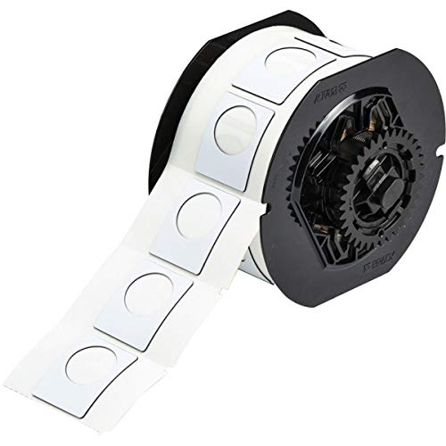 Brady 118056 1.2" Width x 1.5" Height, B-593 Polyester, White BBP31 Button Raised Panel Label, 235 per Roll