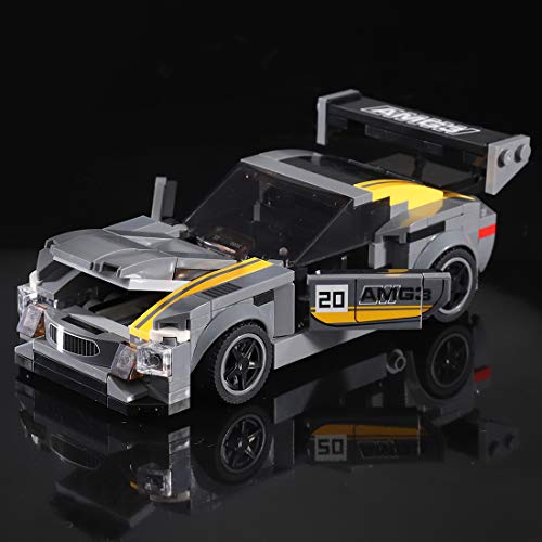 ZCXX Technik Sportwagen Modell Bauset, 285 Teile Rennwagen Bausteine MOC Auto Klemmbausteine Kompatibel mit Lego Technic – Bild 3