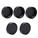 Metal Rear Lens Caps 5pcs 25mm Diameter C Mount Rear Camera Lens Cover Cap for TV Lenses, Black (Black)