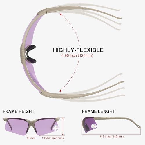 Image of Shooting Glasses with Case-Safety Glasses Anti Fog | Z87.1 Certificated Impact Resistance Safety Glasses for Hunting Shooting Sports
