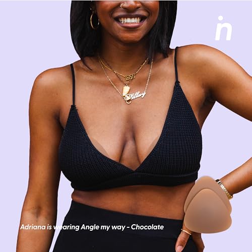 Image of NIPSKIN Triangular Ultra-Thin, Reusable, Adhesive, and Hypoallergenic Nipple Covers - For Cup B-D+ -