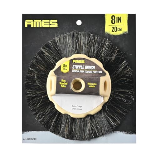 AMES 8-Inch Horse Hair Stipple Brush – Professional Texture Brush