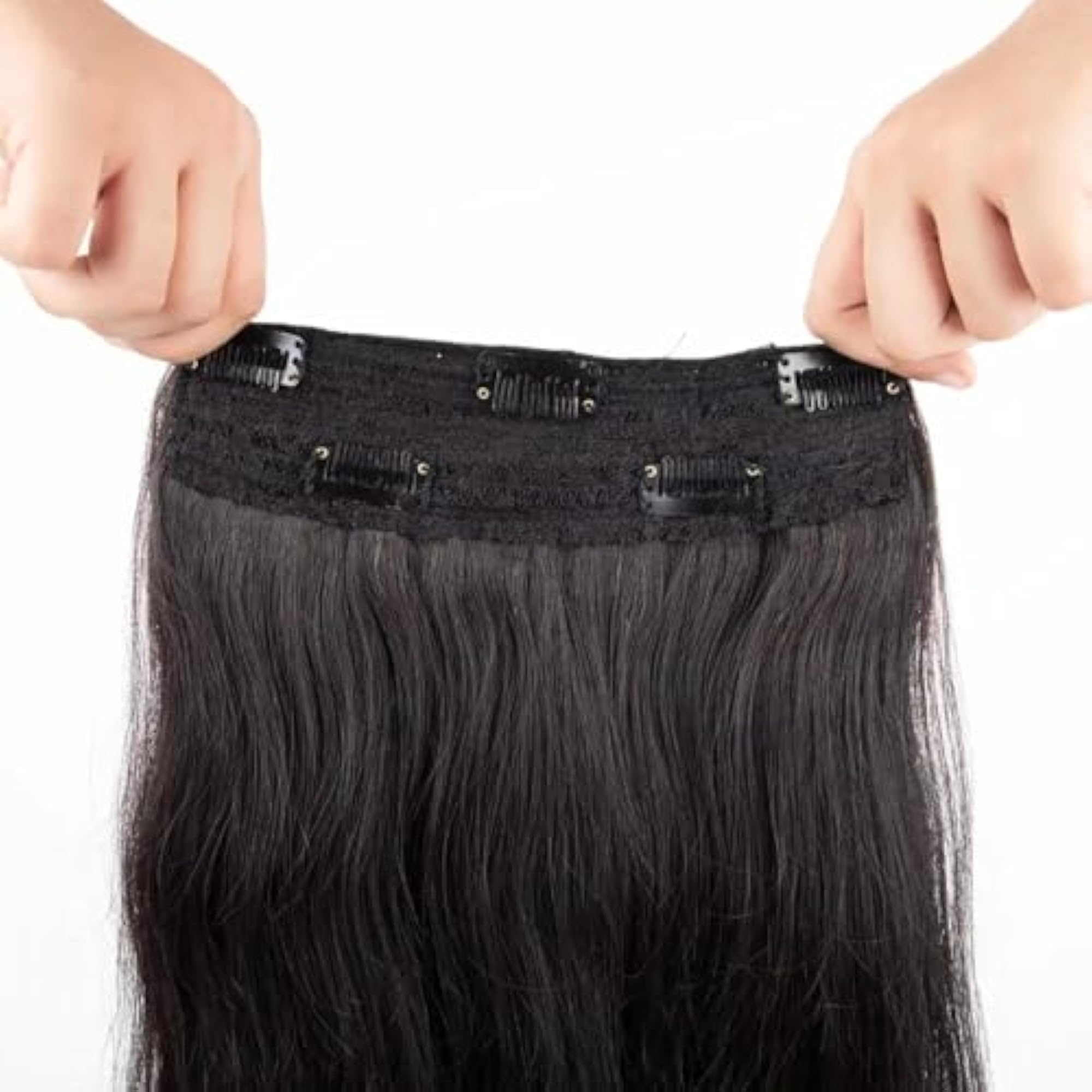 100% Natural Human Hair Volumizer with 5 Clips