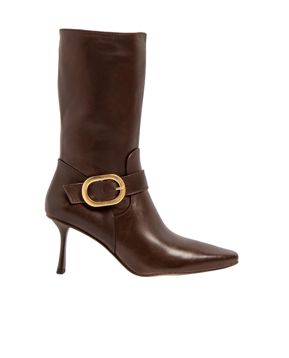 Botte avec Talon Neosens S3197 en Cuir Nappa Vilana Marron pour Femme - 4