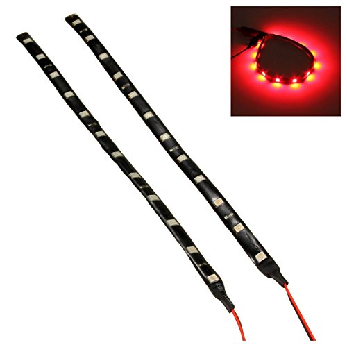 Beauneo 2 x 5050 SMD 12 LED IP65 Impermeabile