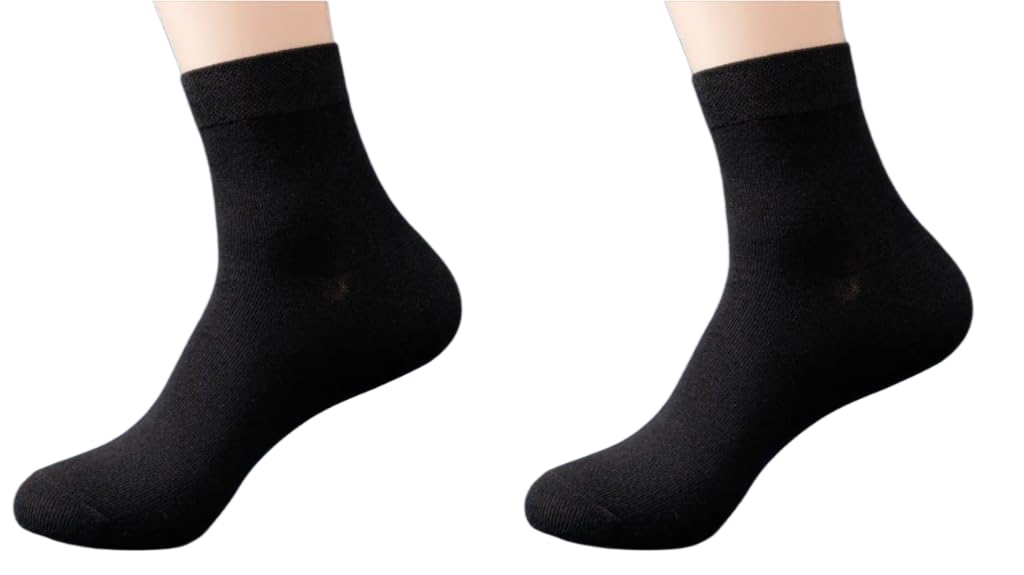 Virock Ankle length socks Men/Woman fully Comfortable Black Colour Cotton Socks Free Size (Pack of 2 Pair)-picture-41