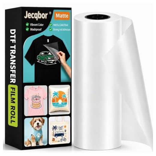 Jecqbor DTF Transfer Film Roll for Printing