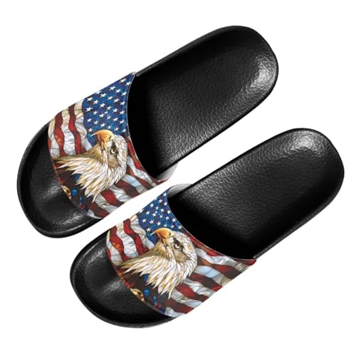 Image of Footwear for Mens Open Toe Athletic Sandals Anti-Slip Sole Slide Sandals Pillow House Flat Shoes Comfortable Slip On Slippers for Indoor & Outdoor