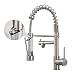 Aimadi Kitchen Faucet with Pull Down Sprayer,Commercial Single Handle High Arc Stainless Steel Brushed Nickel Kitchen Sink Faucet