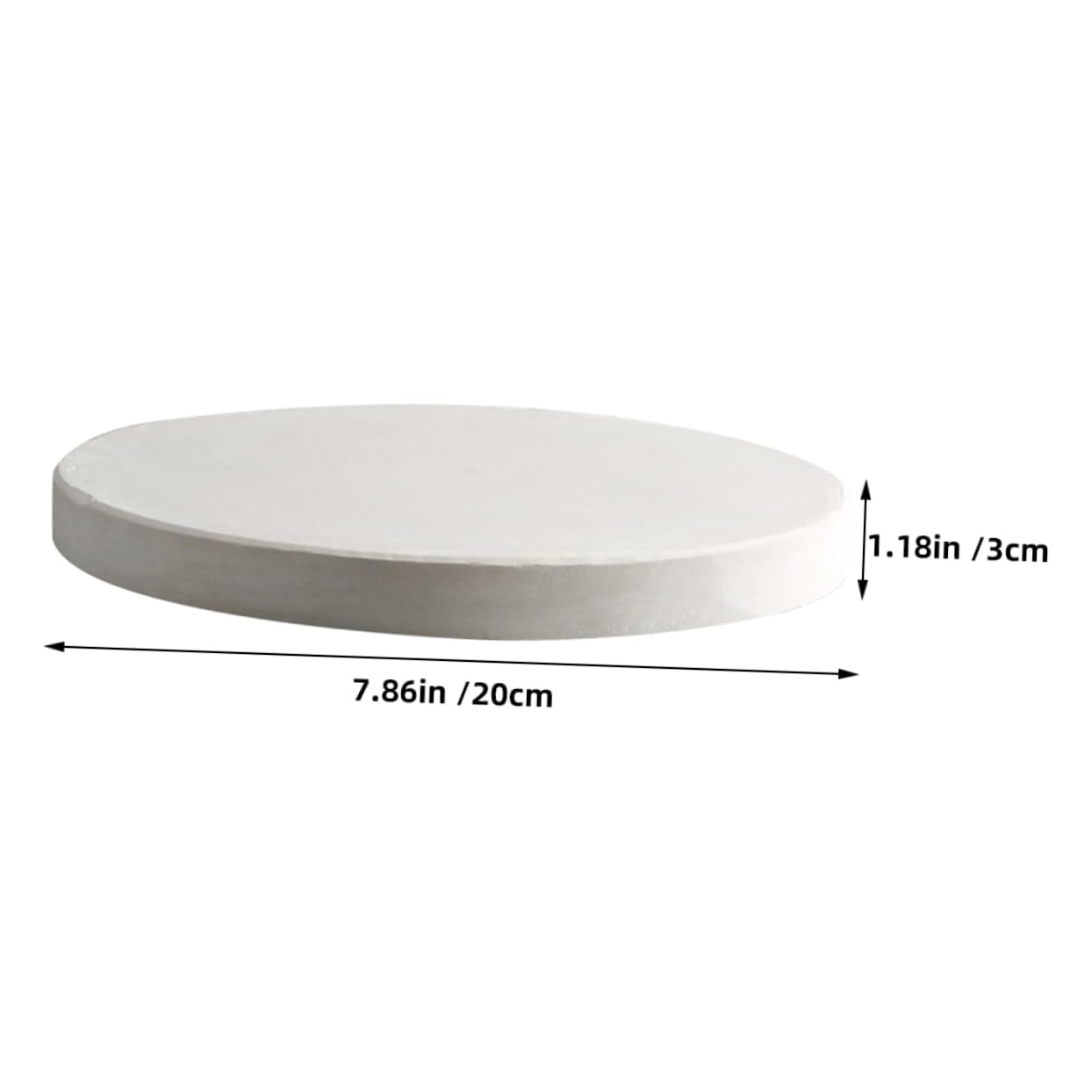 Mipcase Plaster Bat: Rzemiosło Z Gliny Ceramicznej Rzeźba Ceramiczna Płyta Bazowa Rzemiosło Narzędzia Deska Podstawowa Rzeźba Rzemiosło Z Gliny Deska Do Suszenia Biała 20 Cm