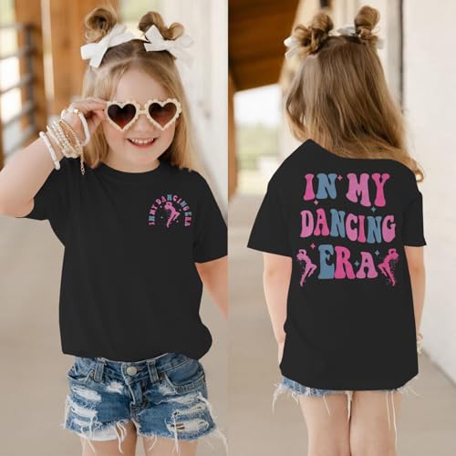 Image of GLIGLITTR in My Dancing Era Shirt for Girls Kids Toddler Dancer Graphic T-Shirt Funny Dance Lover Short Sleeve Summer Tees