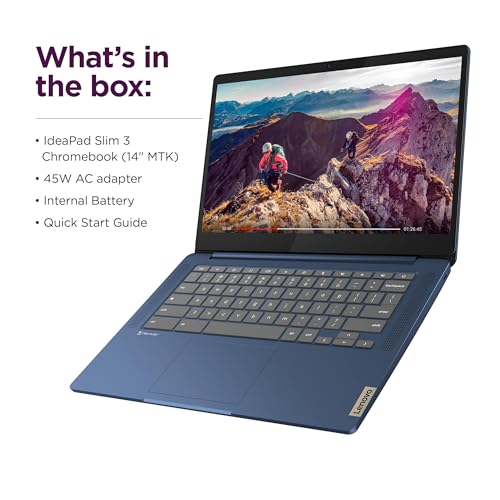 Lenovo Chromebook 14 Laptop (14" FHD Touchscreen, 8-Core 2.0GHz Processor, 4GB RAM, 128GB (64GB eMMC + 64GB SD Card)) Anti-Glare, Webcam, 13-Hr Long Battery Life, IST HUB, Chrome OS w/Google AI - image 9