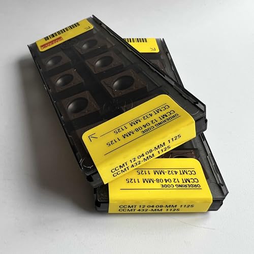 Lames en carbure CCMT120408-MM 1125 de rechange pour porte-outil de tour mécanique